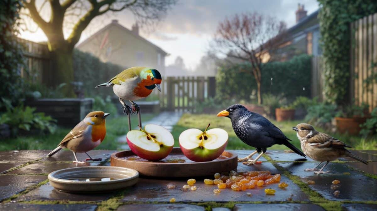 Robins, sparrows and blackbirds will return to garden if you leave out 2 fruits