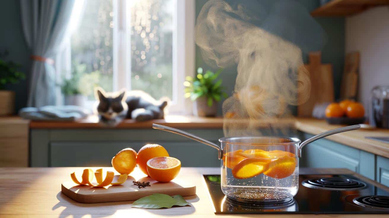 Scientists discover that boiling orange peel releases antioxidants that purify the air indoors