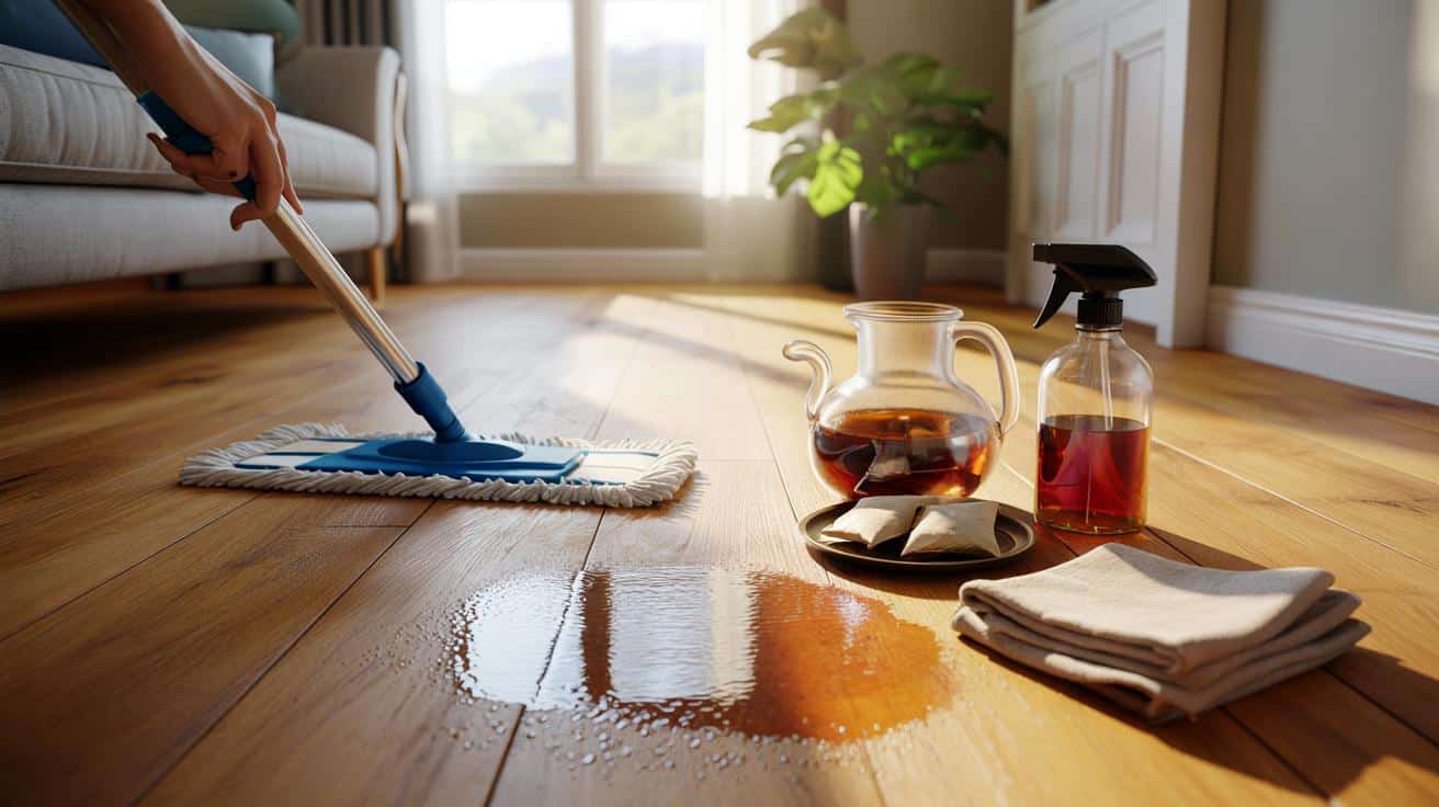 The £3 cleaning hack that keeps wooden floors shining without using harsh chemicals