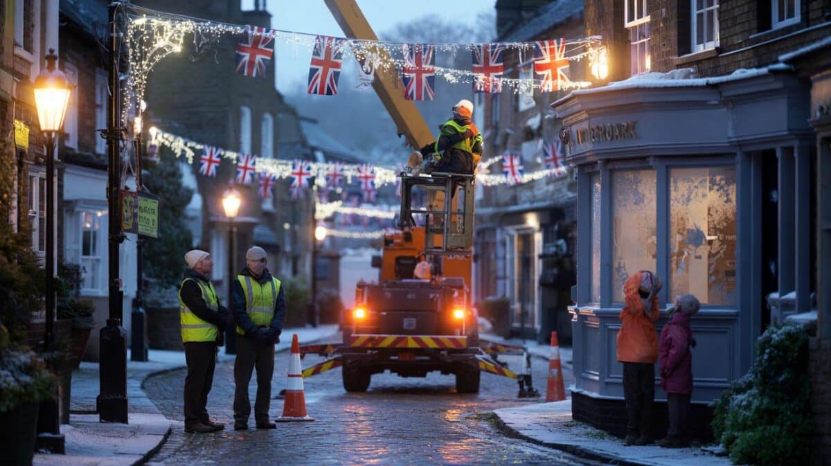 Village residents can’t remove new Christmas lights unless England flags taken down